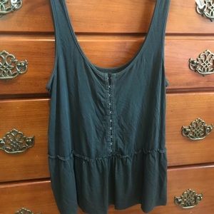 Grey Peplum Tank